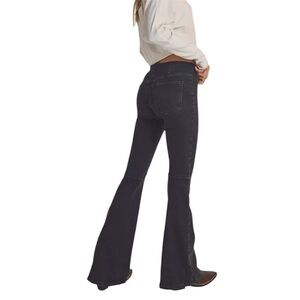 Free People faded black pull on Flare Jeans